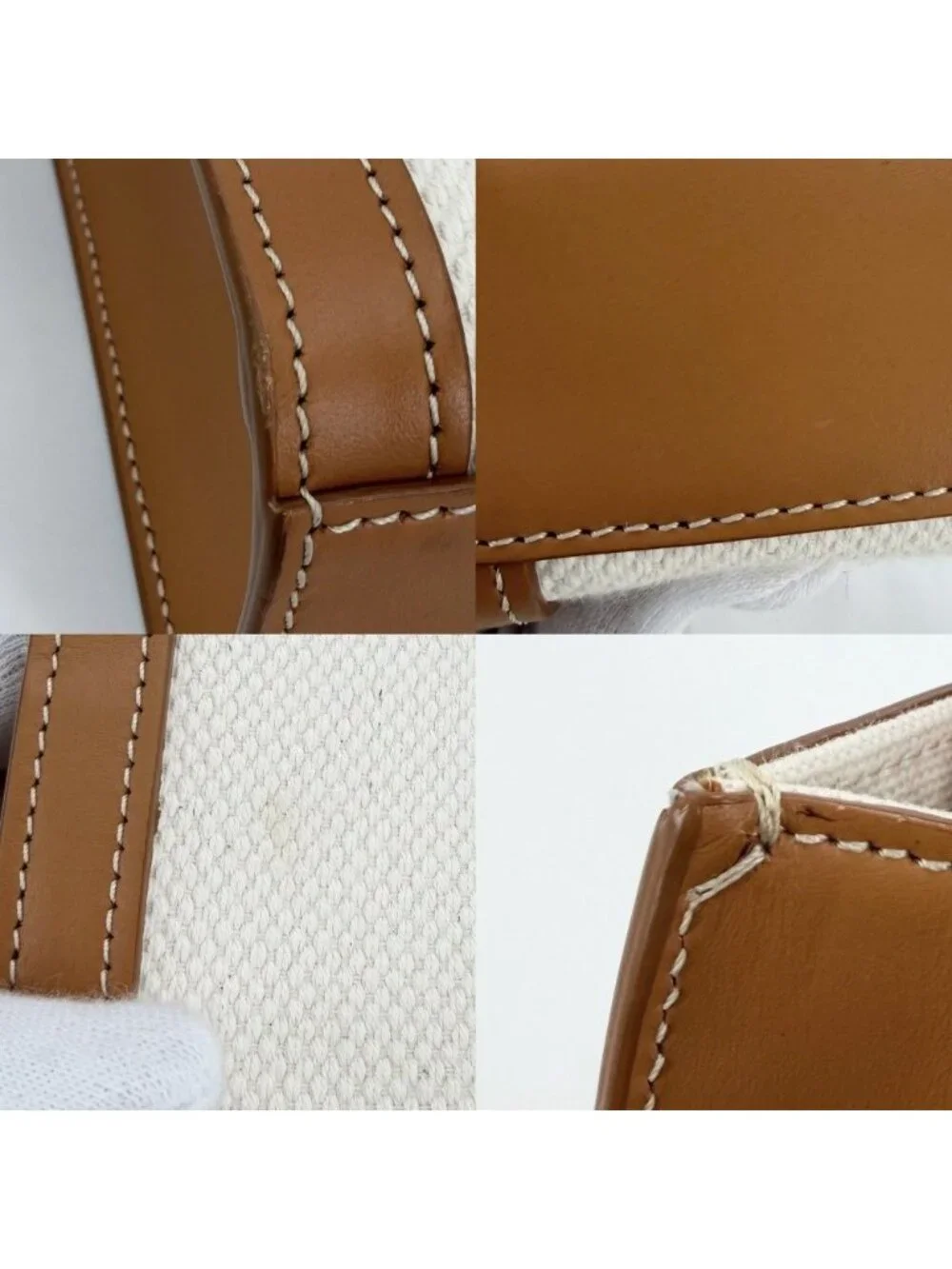 Celine 2-Way Mini Vertical Crossbody Ivory Brown